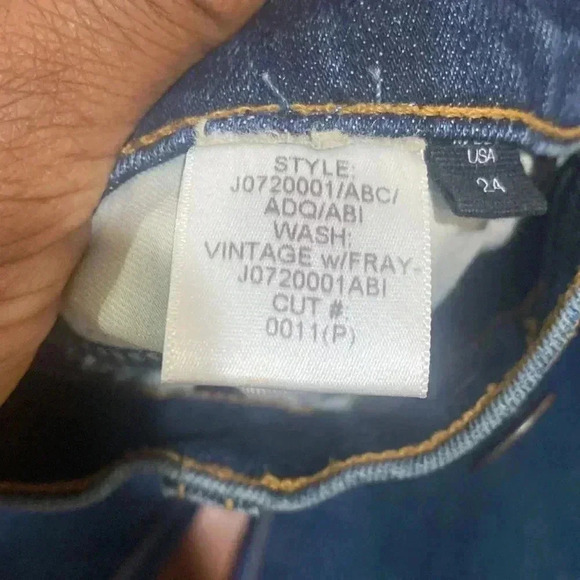 VERONICA BEARD | Kate Patch Skinny Jeans Size 24 - Picture 6 of 8